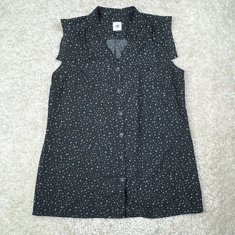 Cabi Astral Starry Night Sleeveless Blouse